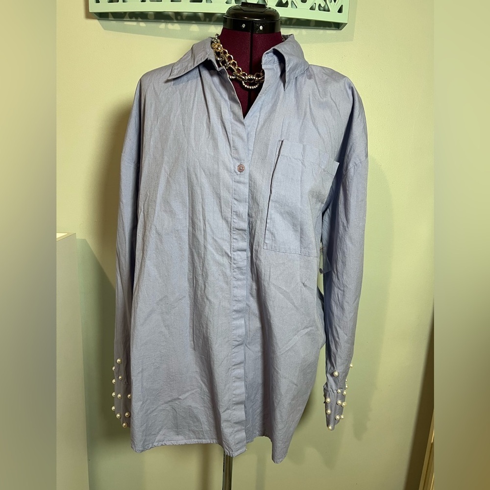 Truly 4 You Top Button Down Shirt Women’s Size XL.  NWT